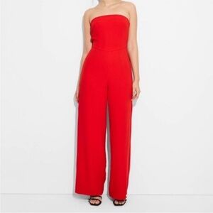 Wild Fable NWT Red Strapless Jumpsuit Size S (Straps that can be added included)